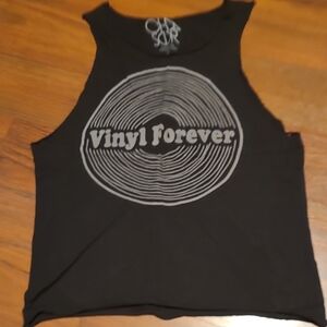 Chaser Black Vinyl Forever Muscle Tee